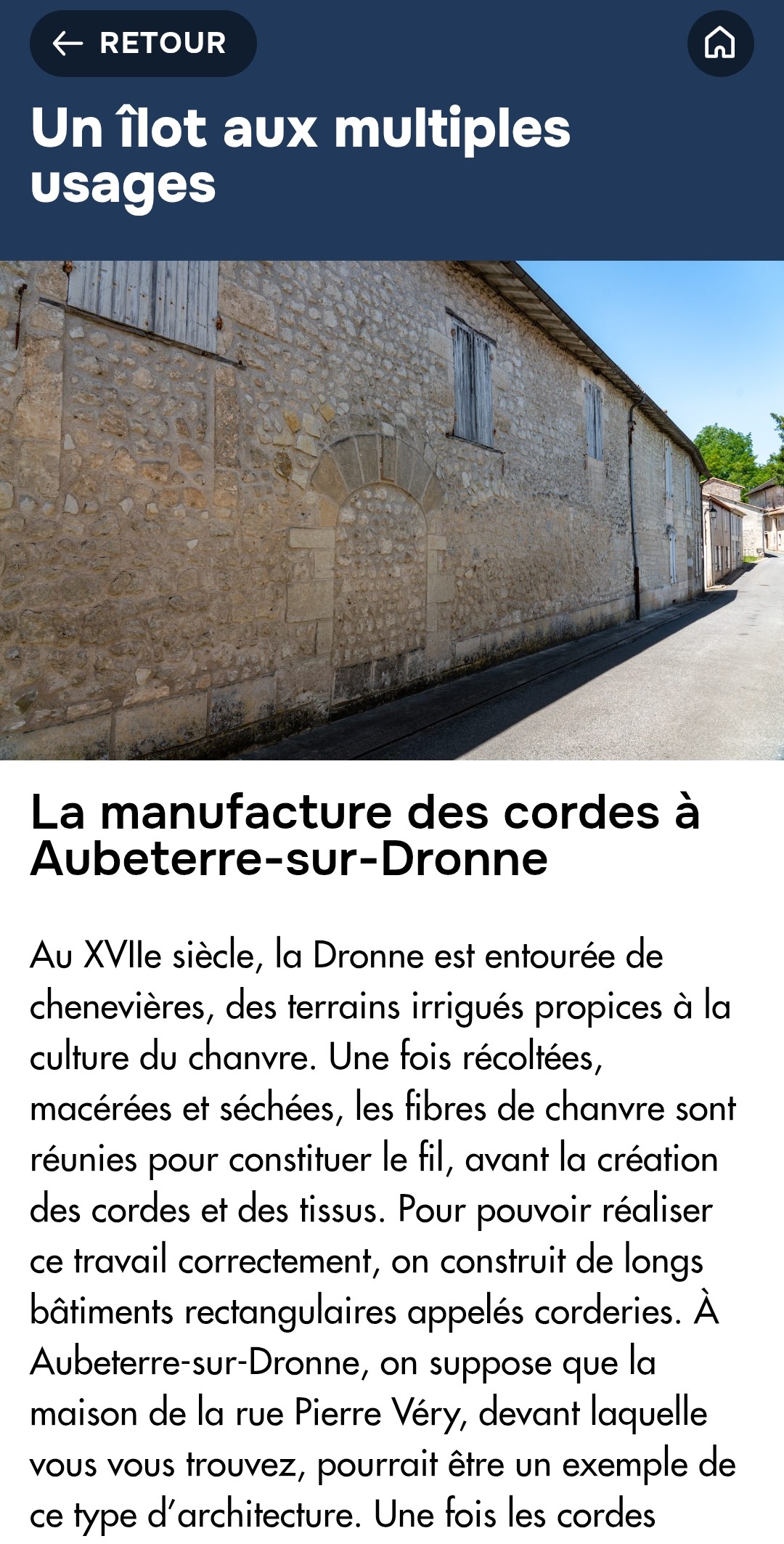 Aubeterre-sur-Dronne et la manufacture des cordeliers