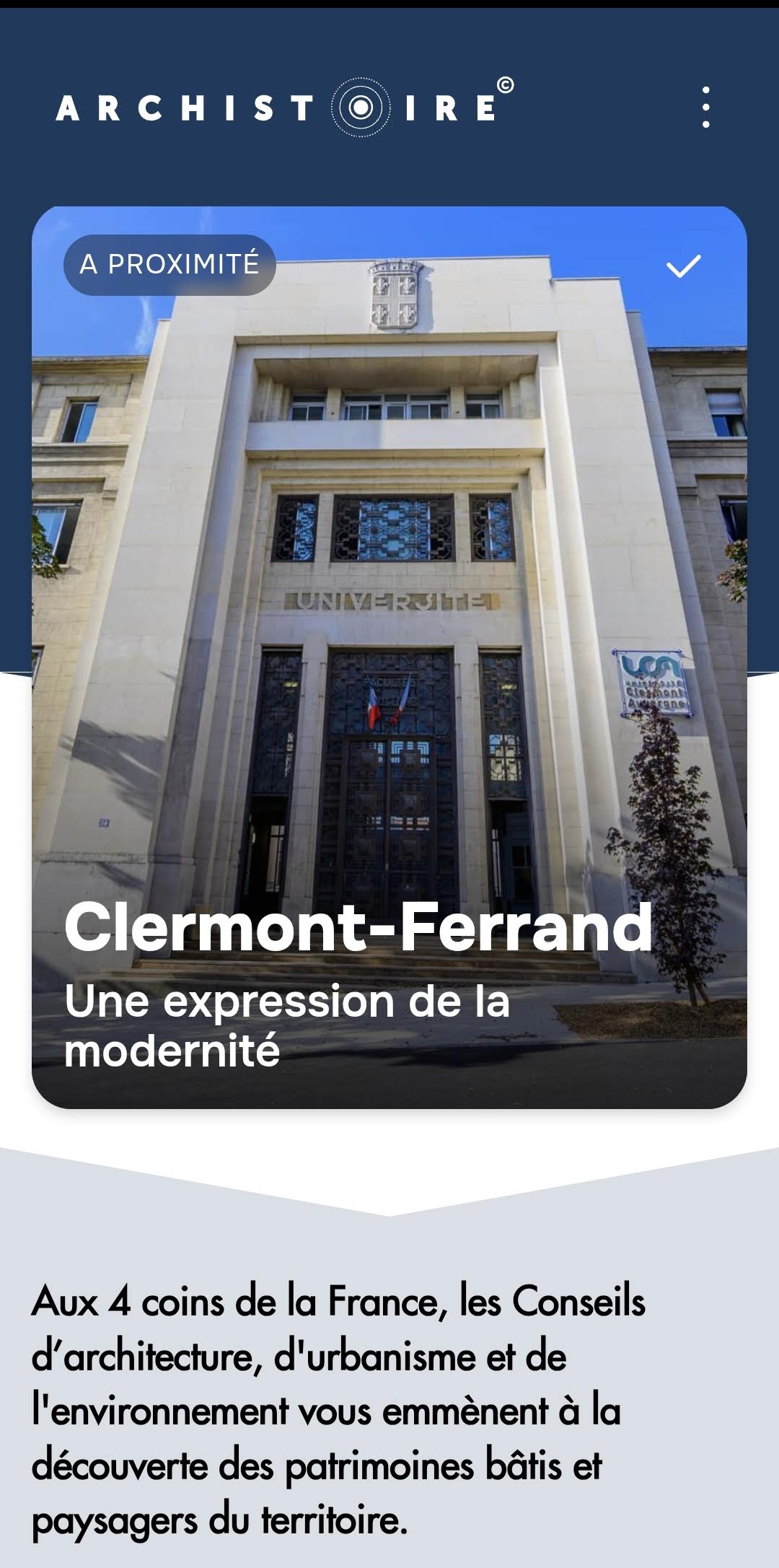 Faculté Sciences et Lettres à Clermont-Ferrand