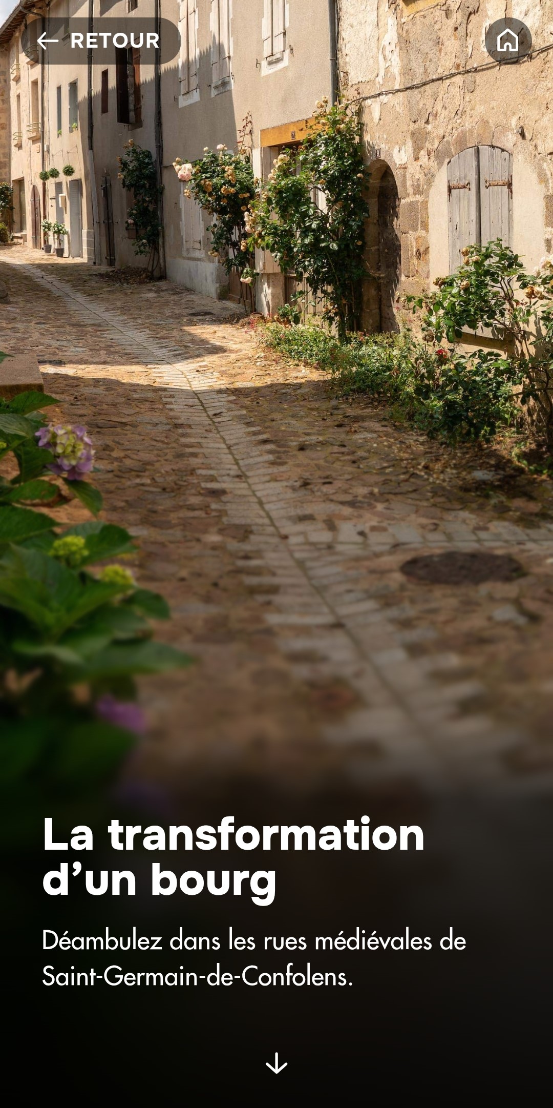Extrait du parcours de Saint-Germain-de Confolens_le bourg